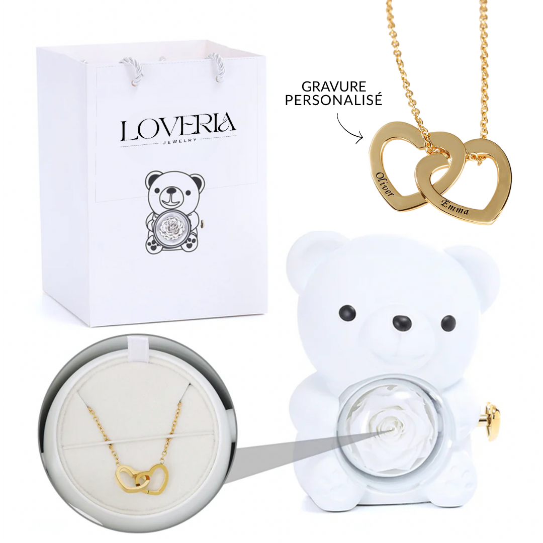 Ours Éternel & Collier Gravé