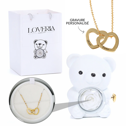 Ours Éternel & Collier Gravé