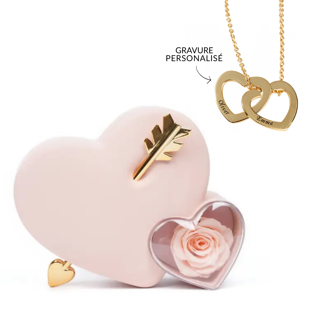 Coffret Cupidon & Collier Gravé