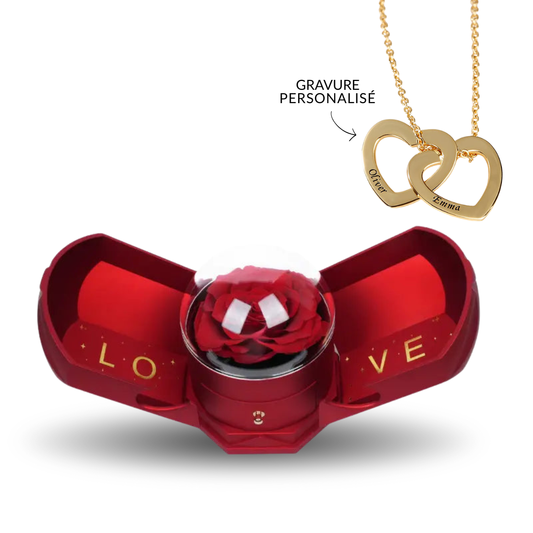 Boîte Amour & Collier Gravé