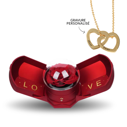 Boîte Amour & Collier Gravé