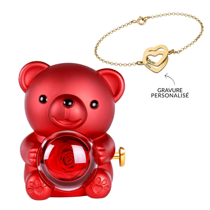 Ours Éternel & Bracelet Gravé