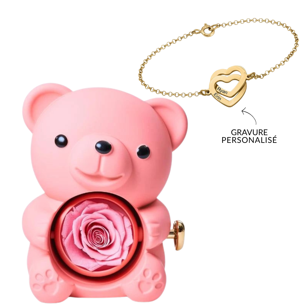 Ours Éternel & Bracelet Gravé