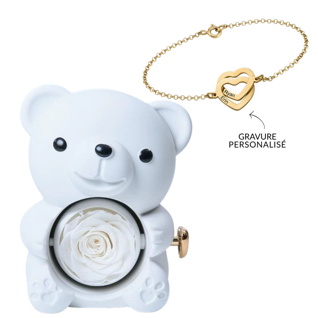 Ours Éternel & Bracelet Gravé
