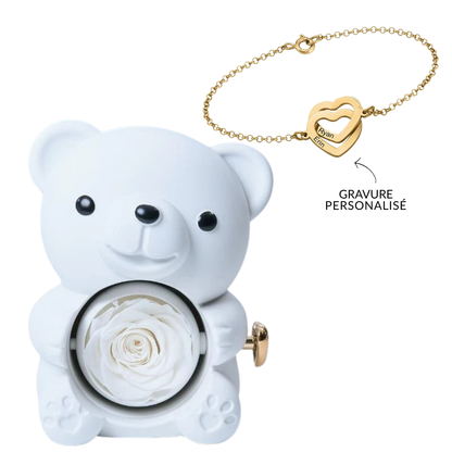 Ours Éternel & Bracelet Gravé