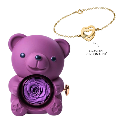 Ours Éternel & Bracelet Gravé