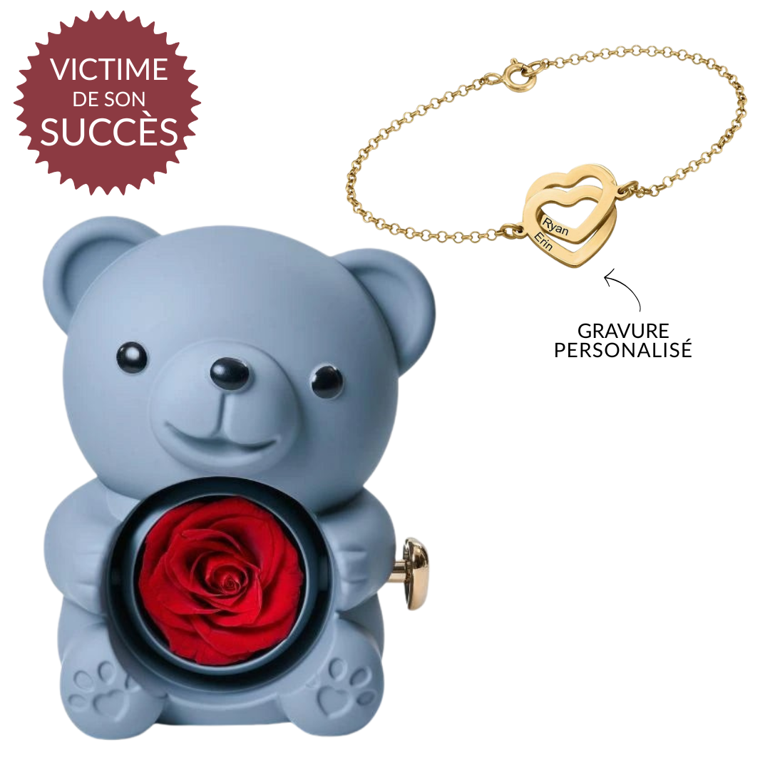 Ours Éternel & Bracelet Gravé