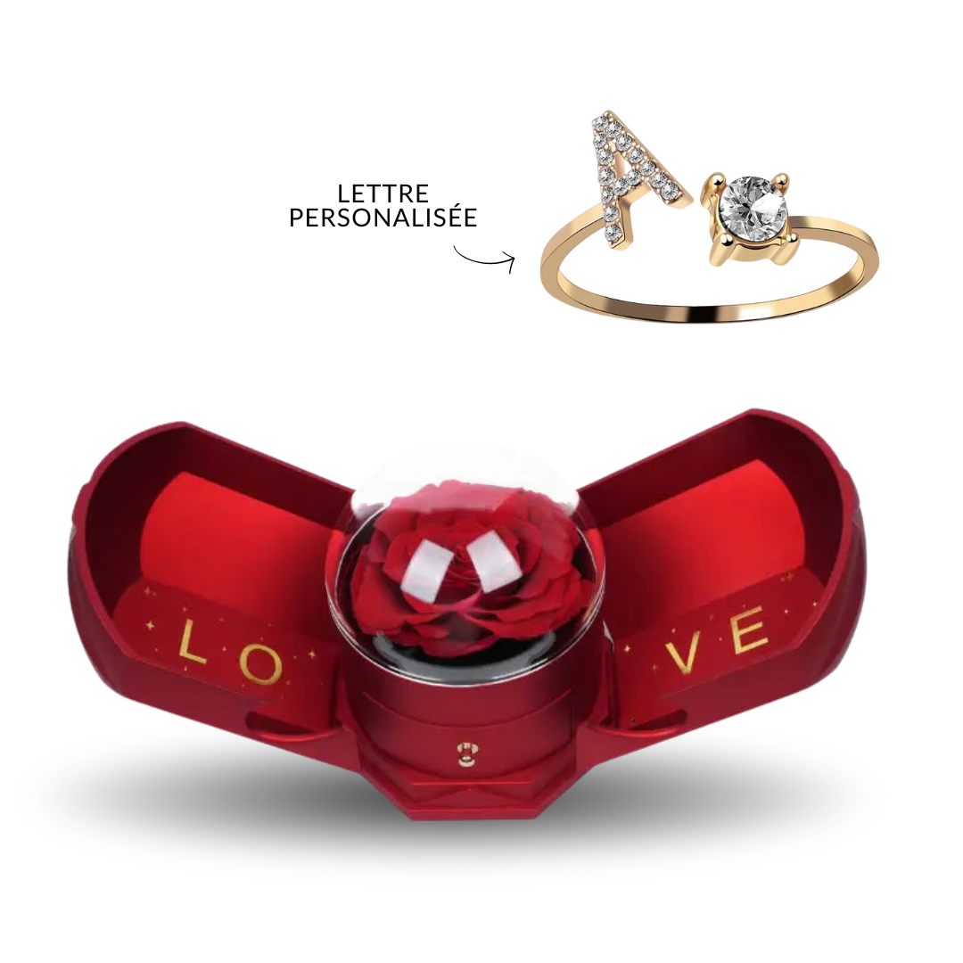 Boîte Amour & Bague Initiale